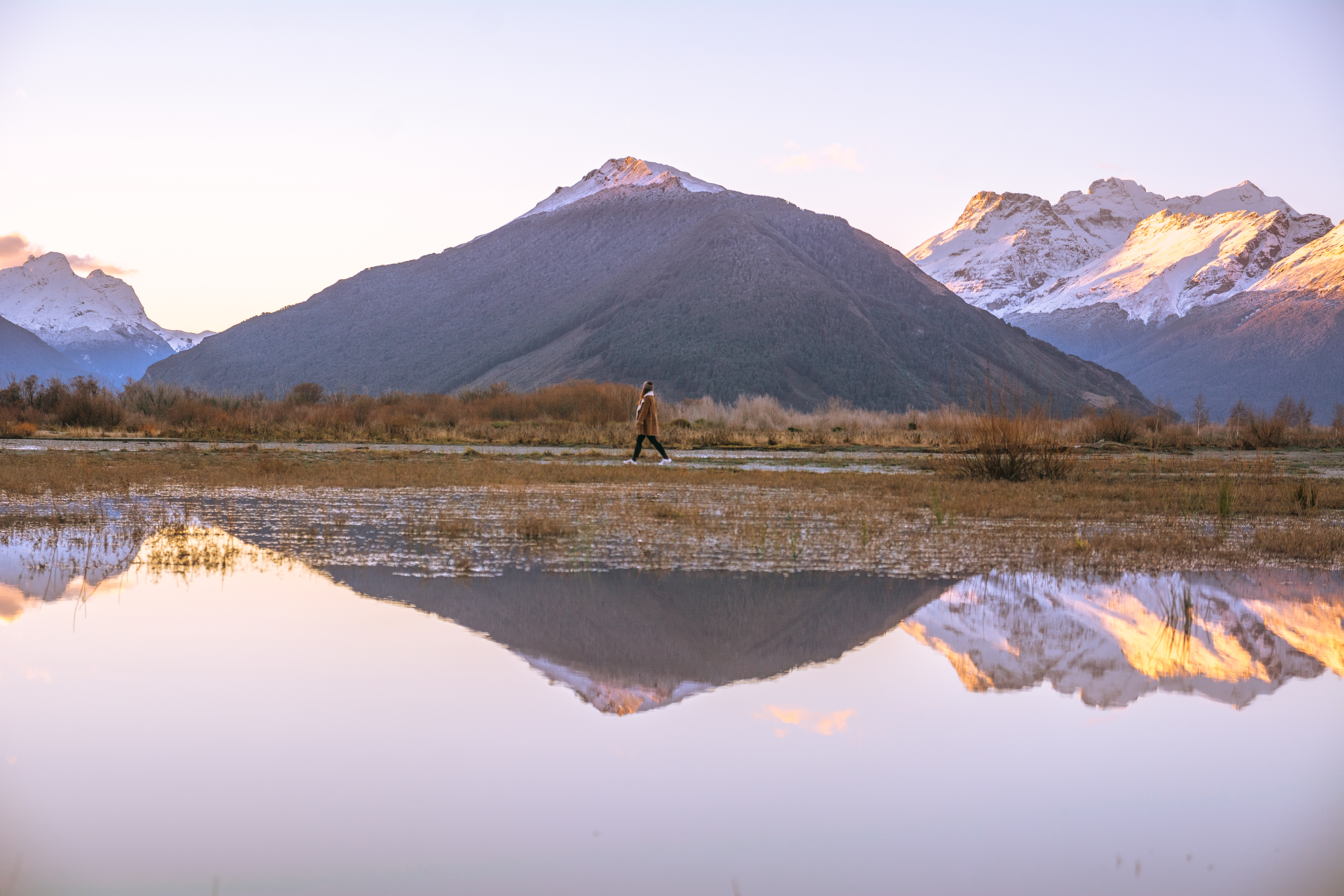 Breathtaking reflection in Glenorchy, South Island - New Zealand travel photography